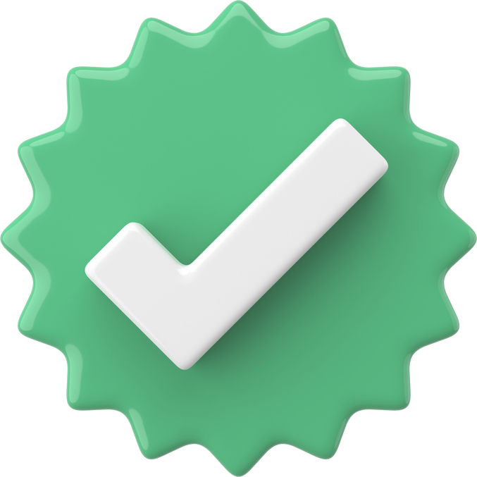 3D check box icon. 3D check list.